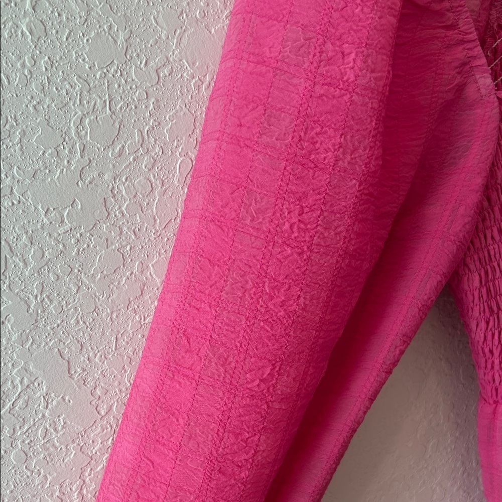 Urban Outfitters Vibrant Pink Long Sleeve Dress - Picture 5 of 8